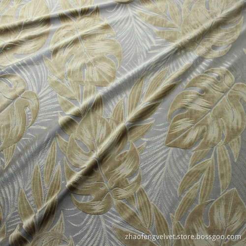 100% Polyester Jacquard Velvet Fabric